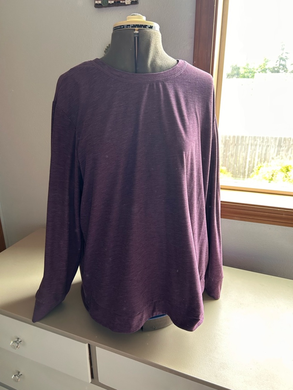 Plum Long Sleeve Lightweight Tee